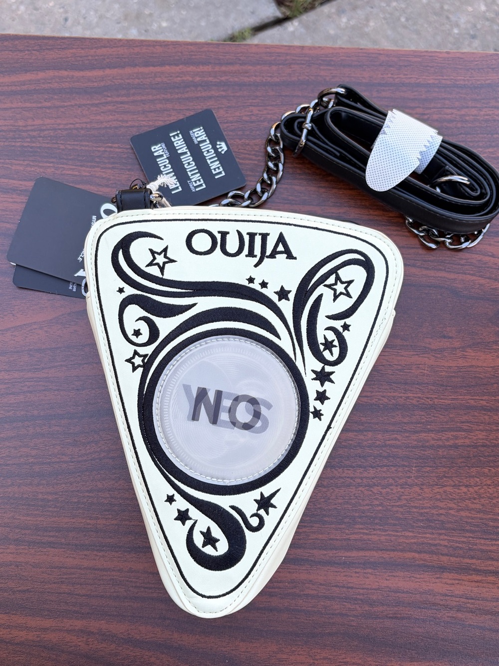 Loungefly Hasbro Ouija Planchette Glow Lenticular Crossbody Bag NWT
